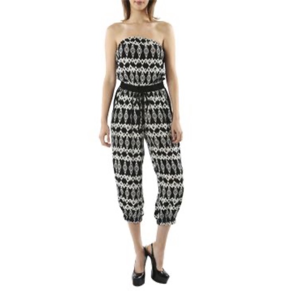 Arden B. Tribal Blocked Tube Jumpsuit